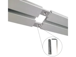 Bestlivings Vorhangschiene Aluminium inkl. Wandträger Silber 1 Lauf 120 cm* Gardinenschienen