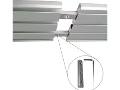 Bestlivings Vorhangschiene Aluminium Silber 4 Lauf 90 cm* Gardinenschienen