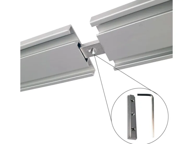 Bestlivings Vorhangschiene 240 cm Aluminium inkl. Wandträger Silber 2 Lauf / 2 x 120 cm