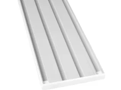 Bestlivings Vorhangschiene 450 cm Aluminium Weiß 4 Lauf / 3 x 120 cm & 90 cm