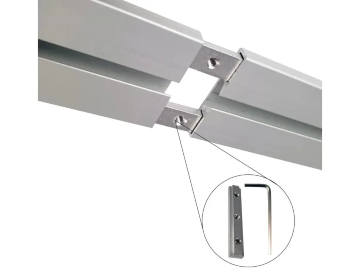 Bestlivings Vorhangschiene 180 cm Aluminium inkl. Wandträger Silber 1 Lauf / 2 x 90 cm