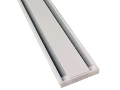 Bestlivings Vorhangschiene 300 cm Aluminium Weiß 2 Lauf / 120 cm & 2 x 90 cm