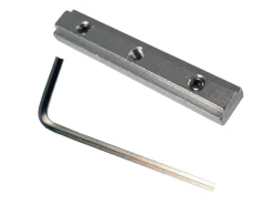 Bestlivings Vorhangschiene 300 cm Aluminium Weiß 2 Lauf / 120 cm & 2 x 90 cm