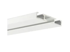 Bestlivings Vorhangschiene Aluminium 90 cm Weiß 1 Lauf