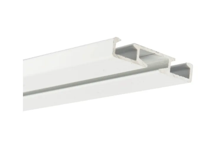 Bestlivings Vorhangschiene Aluminium 90 cm Weiß 1 Lauf