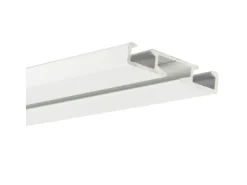 Bestlivings Vorhangschiene Aluminium Weiß 1 bis 2 Lauf 120 cm