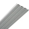 Bestlivings Vorhangschiene Aluminium Silber 3 bis 4 Lauf 120 cm* Gardinenschienen