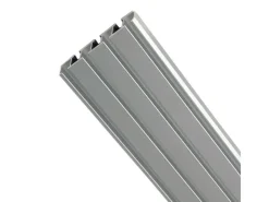Bestlivings Vorhangschiene Aluminium Silber 3 bis 4 Lauf 120 cm* Gardinenschienen