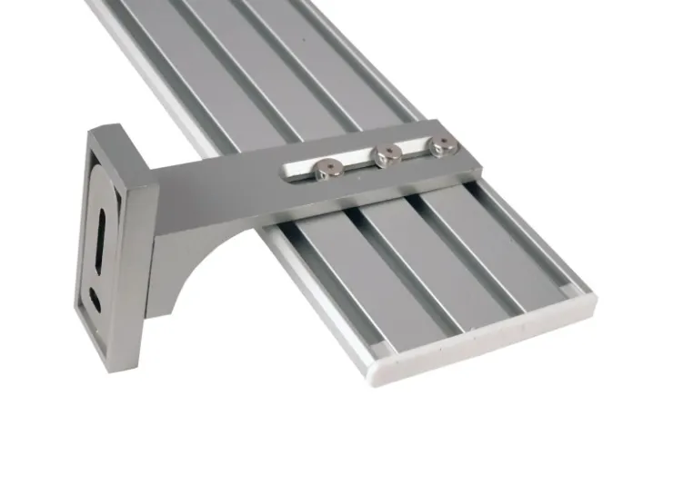 Bestlivings Wandträger für Aluminium Vorhangschiene Silber 3 bis 4 Lauf* Gardinenschienen