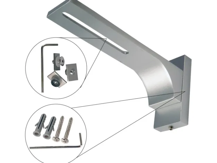 Bestlivings Wandträger für Aluminium Vorhangschiene Silber 3 bis 4 Lauf* Gardinenschienen