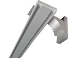 Bestlivings Wandträger für Aluminium Vorhangschiene Silber 1 bis 2 Lauf
