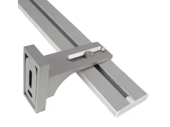 Bestlivings Wandträger für Aluminium Vorhangschiene Silber 1 bis 2 Lauf