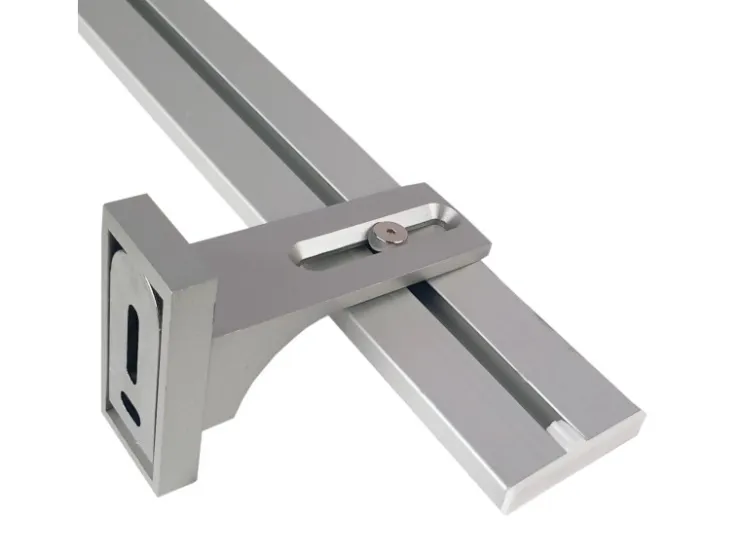 Bestlivings Wandträger für Aluminium Vorhangschiene Silber 1 bis 2 Lauf