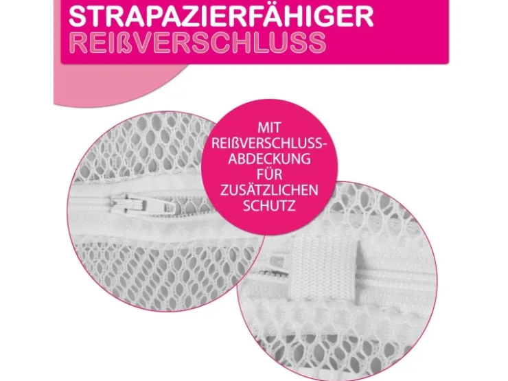 Bestlivings Wäschenetz 50 x 70 cm Inkl. Reißverschluss Bis 3 Kg 2 Stück* Reinigung