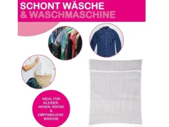 Bestlivings Wäschenetz 50 x 70 cm Inkl. Reißverschluss Bis 3 Kg 2 Stück* Reinigung