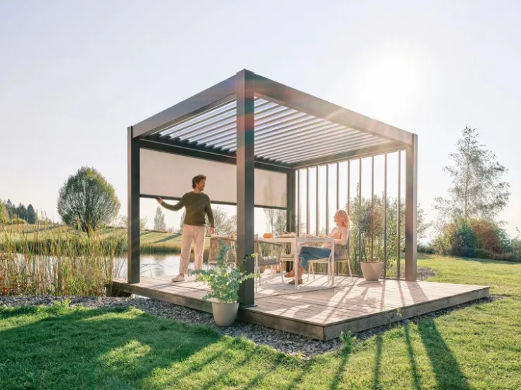 Biohort Sonnenschutzrollo zu Pergola 10 x 235 x 327 cm