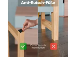 Björn&Schiller Getränkekistenregal für 4 Kisten – Regal aus Bambus und Metall mit Antirutschfüßen* Metallregale