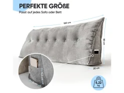 Björn&Schiller Rückenkissen 160 cm mit Waschbarem Bezug