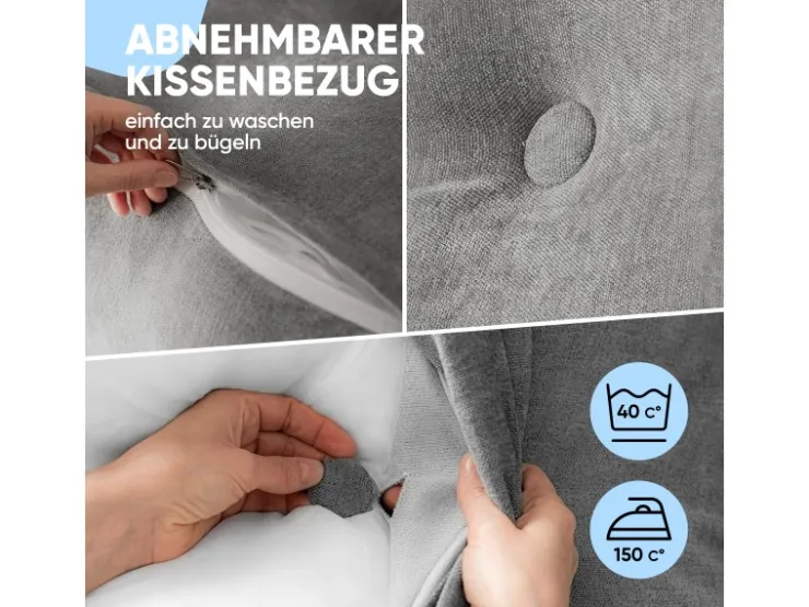 Björn&Schiller Rückenkissen 160 cm mit Waschbarem Bezug