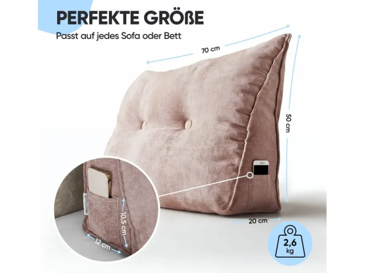 Björn&Schiller Rückenkissen 70 cm mit Waschbarem Bezug* Kissen|Sofas