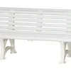 Blome 3er Bank Helgoland Weiß 64 cm x 150 cm x 80 cm* Sitzbänke