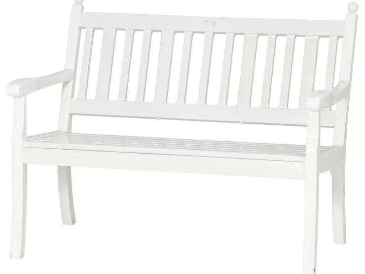 Blome 2er Bank Hohenzollern Weiß 69 cm x 115 cm x 88 cm