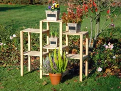 Dobar Blumenregal 7-flächig aus Kiefernholz 87 cm x 31 cm x 97 cm FSC®