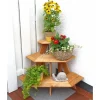 Promadino Blumentreppe Eckelement 3-stufig Honigbraun* Eckregale