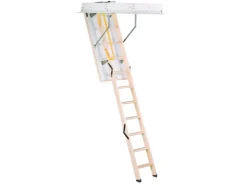 Bodentreppe Euro Trend 130 x 70 cm wärmegedämmt U-Wert 1,1 Raumhöhe bis 280 cm* Leitern