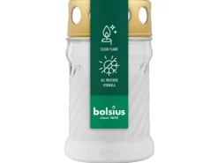 Bolsius Grablaterne Twist Ø 6,3 cm x 11 cm Weiß* Kerzen|Laternen