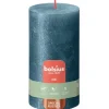 Bolsius Rustik-Kerze Shimmer Winter Edition Ø 6,8 cm x 13 cm Blau* Bastelzubehör