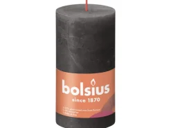 Bolsius Rustik-Kerze Shine 130/68 mm Stürmisches Grau* Kerzen
