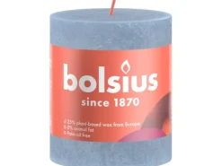 Bolsius Rustik-Kerze Shine Winter Edition Ø 6,8 cm x 8 cm