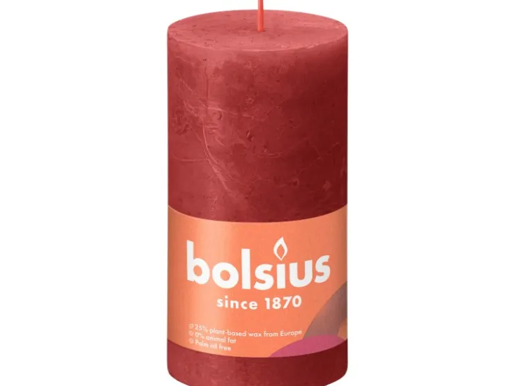Bolsius Rustik-Kerze Shine 130/68 mm Zartes