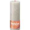 Bolsius Rustik-Kerze Shine 190/68 mm Sandgrau* Kerzen