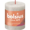 Bolsius Rustik-Kerze Shine 80/68 mm Sandgrau