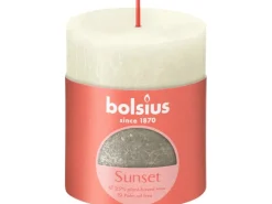 Bolsius Rustik-Kerze Sunset 80/68 mm -Champagner