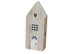 Boltze Deko-Aufsteller Houses Mittel 2-fach Sortiert 18,5 x 6 x 9 cm Mehrfarbig