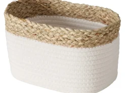 Boltze Deko-Korb Ioana 15 cm x 23 cm x 30 cm Weiß* Geschenkartikel