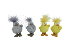 Boltze Figur Bertie, 4-fach Sortiert 7,5 cm x 5 cm x 5,5 cm Grau* Dekorative Figuren