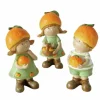 Boltze Figur Fruits 3-fach Sortiert 18 cm x 8 cm x 7,5 cm Orange