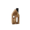 Boltze Home Deko-Aufsteller Häusle Klein 16 cm x 4 cm x 7,5 cm Natur