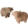 Boltze Home Deko-Figur Buffy Kuh 2-fach Sortiert 7,5 cm x 5 cm x 10 cm Braun* Dekorative Figuren