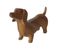 Boltze Home Deko-Figur Wilhelmy Hund 10 cm x 5 cm x 16 cm Braun* Dekorative Figuren