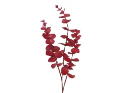 Boltze Home Dekozweig Eukalyptus 75 cm Rot* Geschenkartikel