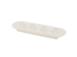 Boltze Home Kerzenteller Runyo 34 cm x 10 cm x 6 cm Weiß