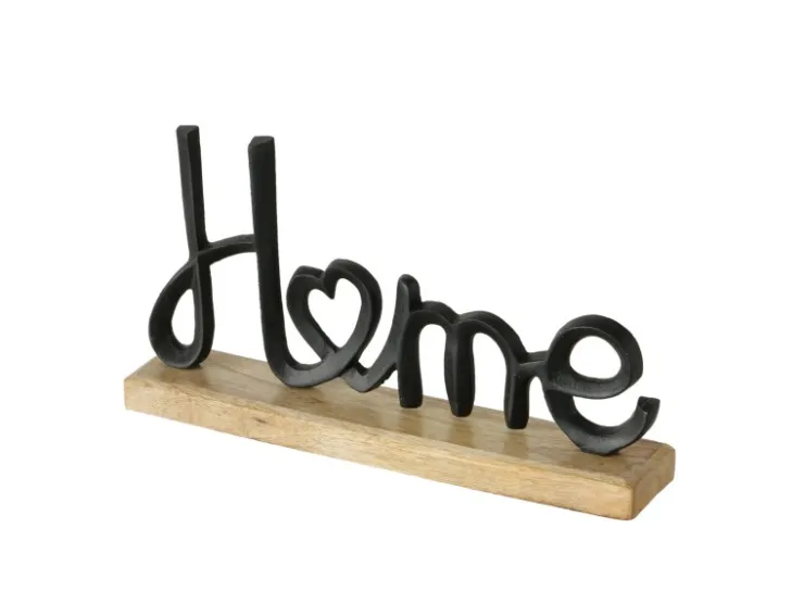 Boltze Home Schriftzug Love Home 2-fach Sortiert 17,7 cm x 30,6 cm Natur-Schwarz* Dekorative Figuren