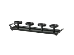 Boltze Kerzenleuchter Aigna Rechteck 50 cm x 13 cm x 8 cm Schwarz