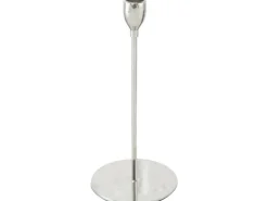 Boltze Kerzenleuchter "Malte" Metall in Silber zeitlos-elegant ca. 23 cm hoch* Kerzenhalter