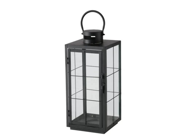 Boltze Laterne Esbjerg 40 cm x 17,2 cm x 17,2 cm Schwarz* Laternen
